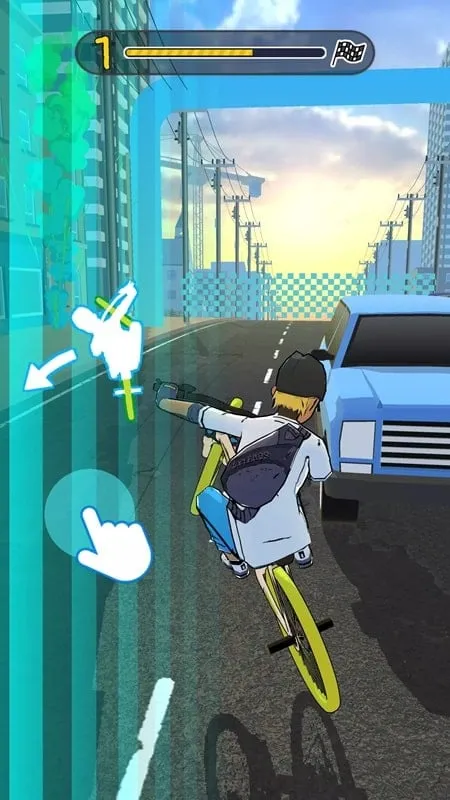 Gameplay screenshot of Bike Life showcasing the in-game currency