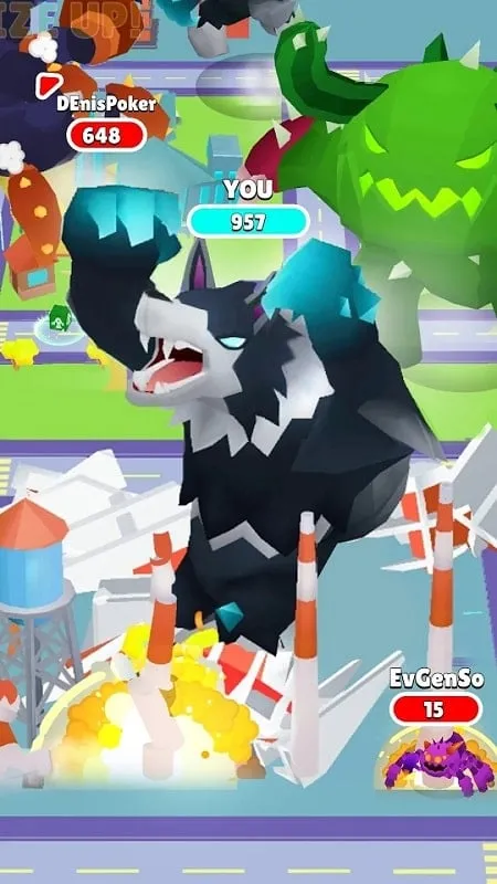 Gameplay screenshot of EVO MOD APK.