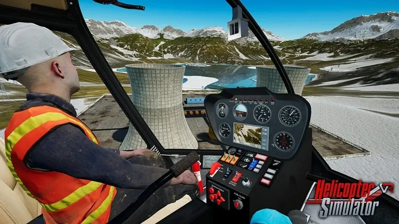 Gameplay screenshot of Helicopter Simulator 2023.