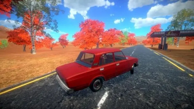 Gameplay screenshot of My Real Car showcasing the in-game environment and driving experience.