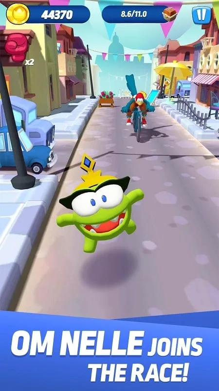 Gameplay screenshot of Om Nom Run.