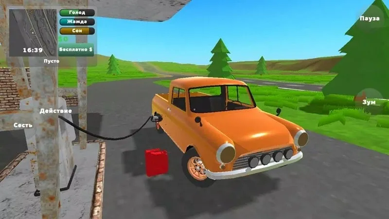 Gameplay do PickUp mostrando o ambiente do jogo e os desafios das tarefas de transporte.