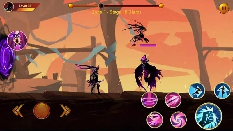 Gameplay Screenshot of Shadow Fighter 2 showcasing combat