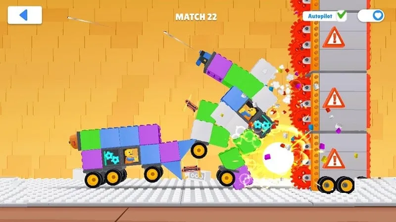 Gameplay screenshot of TOYS showing a battle arena.