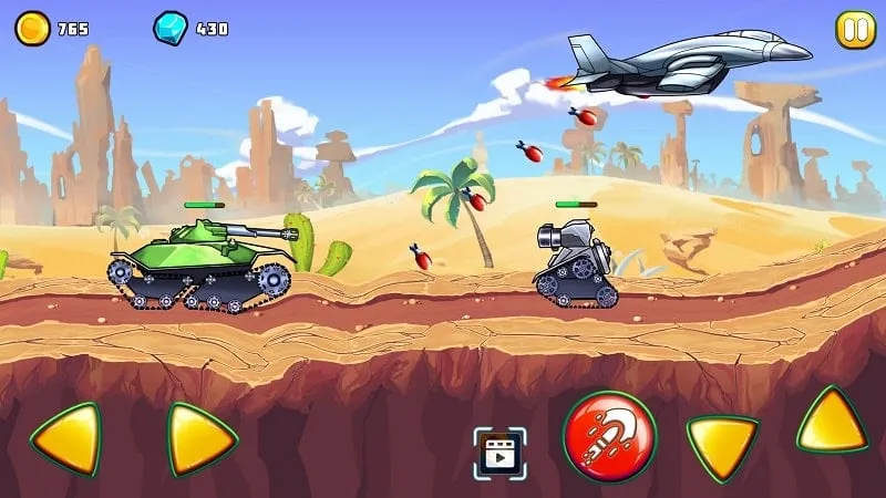 Gameplay screenshot showcasing the dumb enemy feature in action.