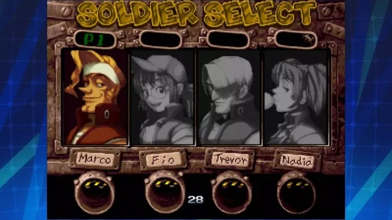 Gameplay screenshot showcasing the intense action and diverse environments in METAL SLUG 4 ACA NEOGEO.