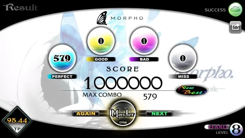 Gameplay screenshot showcasing the rhythm-based interface of Cytus.