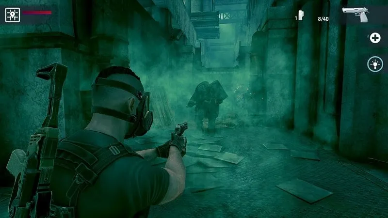 Gameplay screenshot showcasing the unlimited ammo feature in Slaughter.