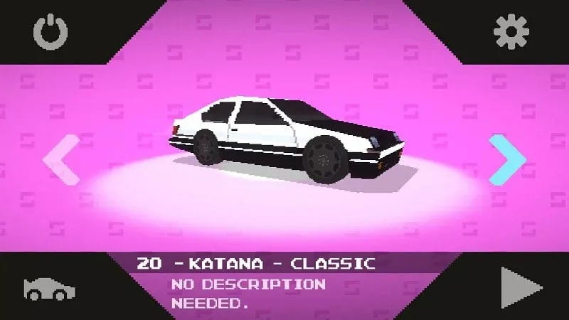 Gameplay showcasing unlocked cars in Neodori Forever.