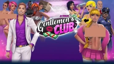 Gentlemen's Club gameplay screenshot showcasing the club interior.