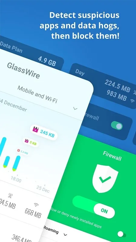 GlassWire mod app features overview