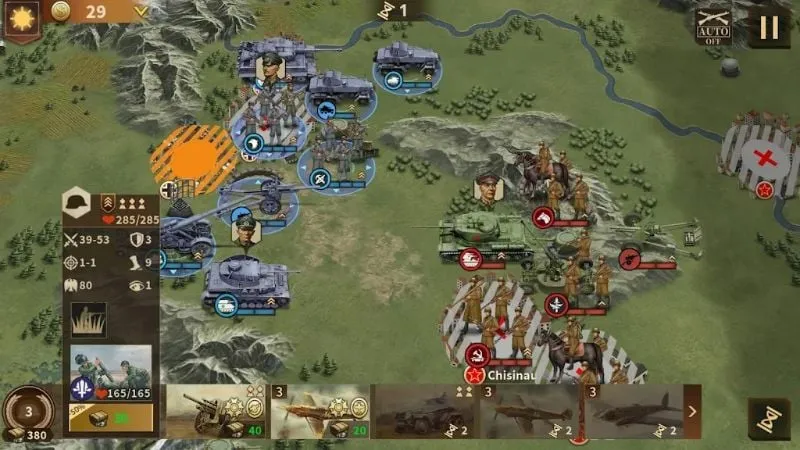 Glory of Generals 3 android gameplay.