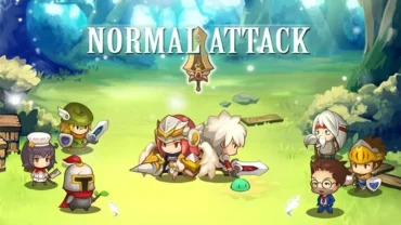 God of Attack game screen showing characters.