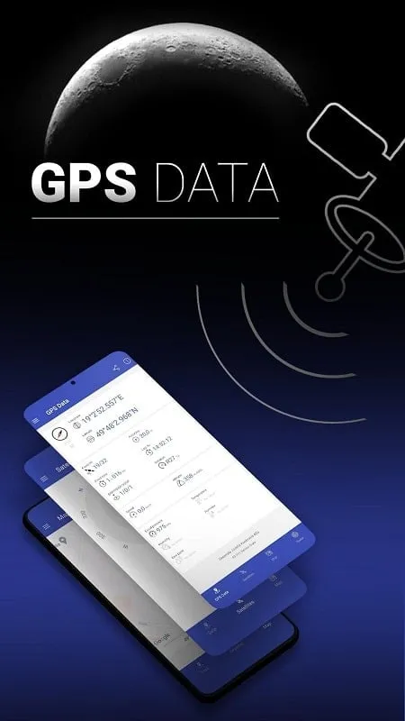 GPS Data mod interface showing premium features