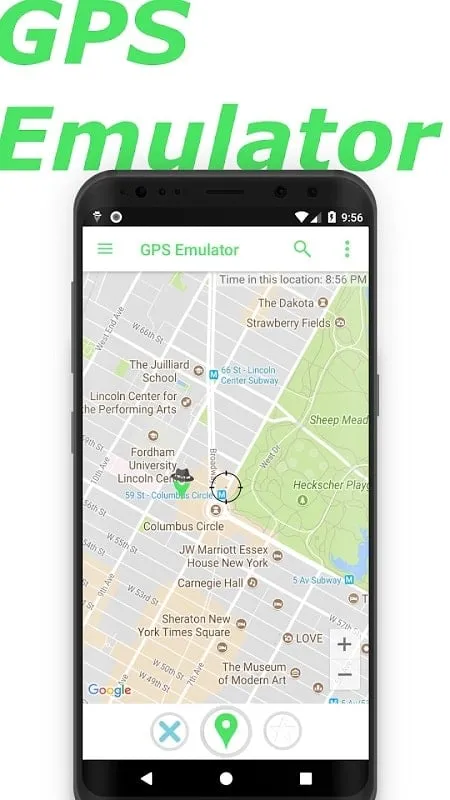 GPS Emulator mod interface showing premium features