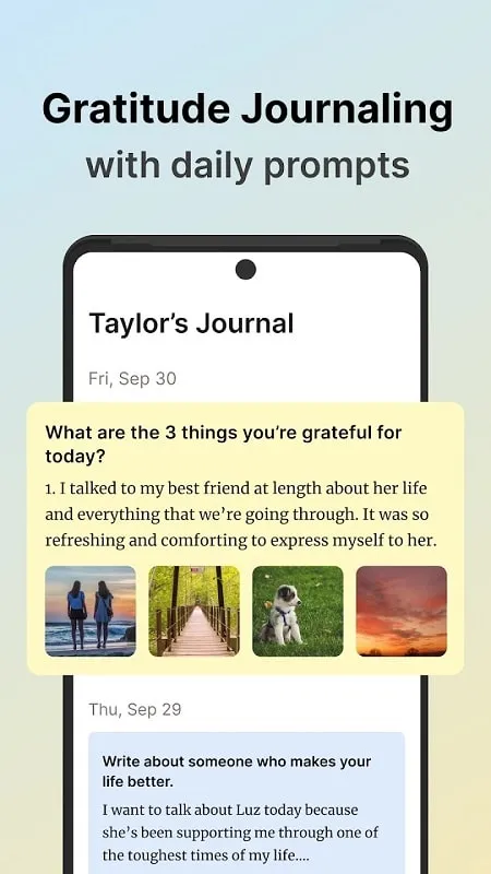 Gratitude Self Care Journal mod apk 