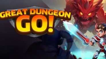 Great Dungeon Go gameplay screenshot showcasing the character navigating a dungeon filled with monsters.