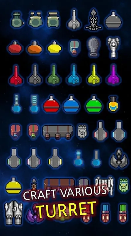 Grow Turret different tower types.