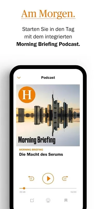 Handelsblatt morning summary podcast feature