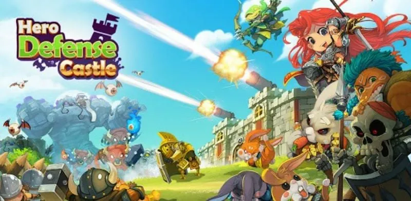 Hero Defense Castle gameplay screenshot.