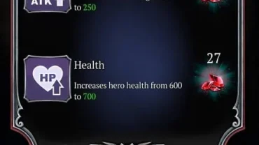 Hero demonstrating unlimited money in the game interface.