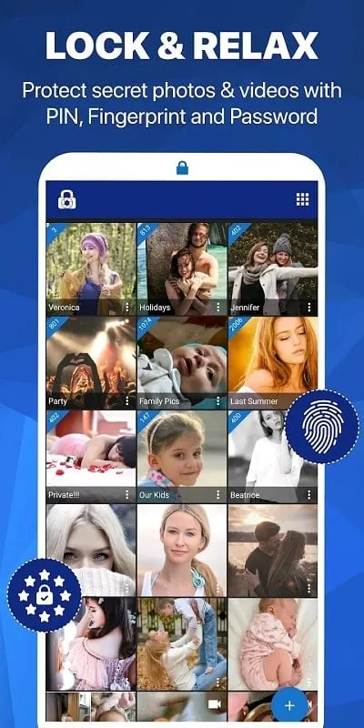 Hide Pictures with LockMyPix mod interface showing premium features