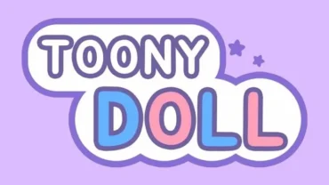 Homepage of the Toonydoll mobile game.