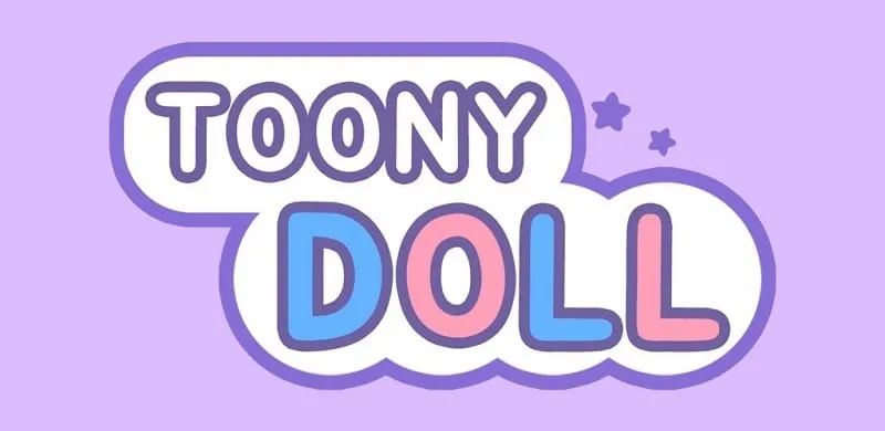 Homepage of the Toonydoll mobile game.