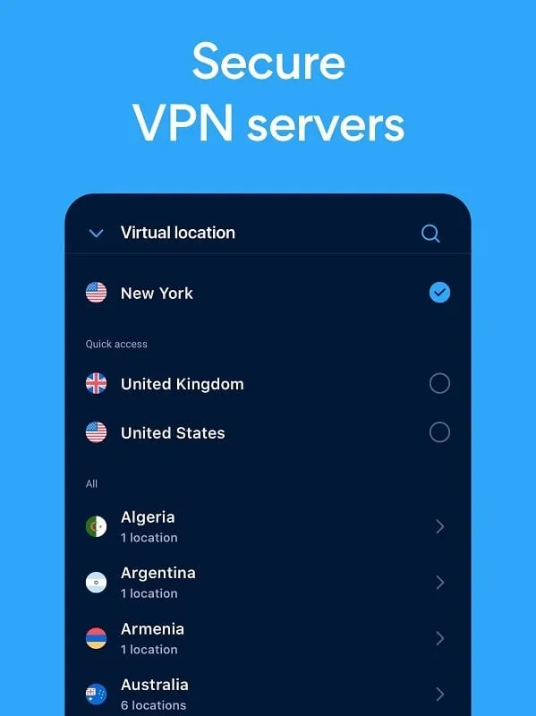 Hotspot Shield mod interface showing premium features