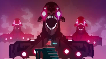 Hyper Light Drifter in-game screenshot showing vibrant environment.