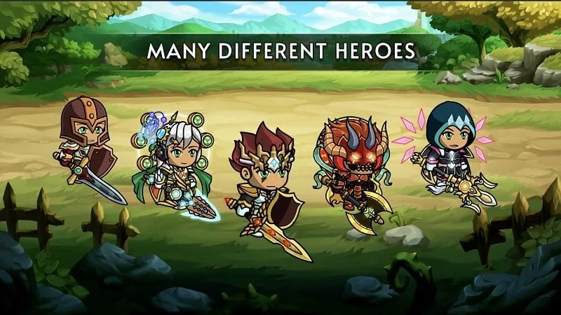 Idle heroes afk 2d game rpg apk