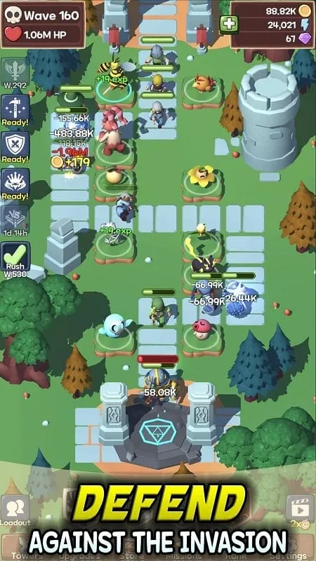 Gameplay Idle Monster TD Evolved di Android