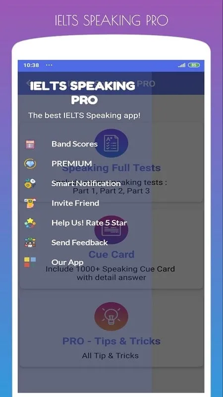 Aplikasi IELTS Speaking PRO MOD untuk Android