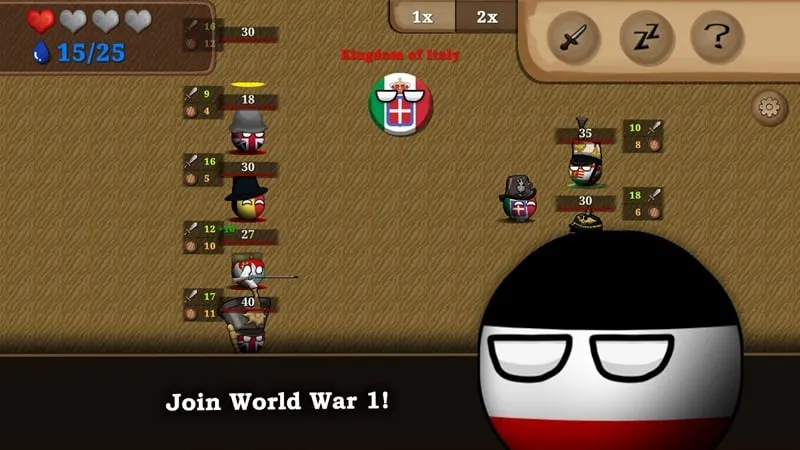 Cara mengatasi masalah di Countryball: Europe 1890 MOD.