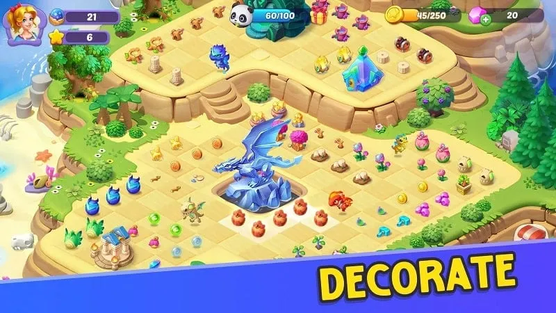 Image depicting various dragon species available in Merge Neverland for merging and evolving.