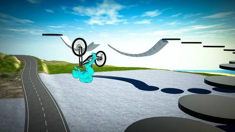 Image displaying various in-game modes available in Bicycle Extreme Rider 3D, allowing players to explore different gameplay styles.