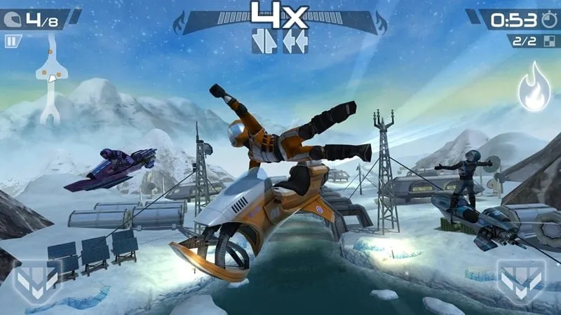 Image showcasing the intense racing action in Riptide GP2.