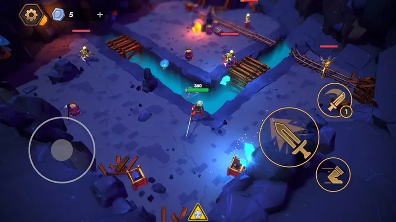 Immortal Prince gameplay - Screenshot of the prince engaging in combat with a zombie.