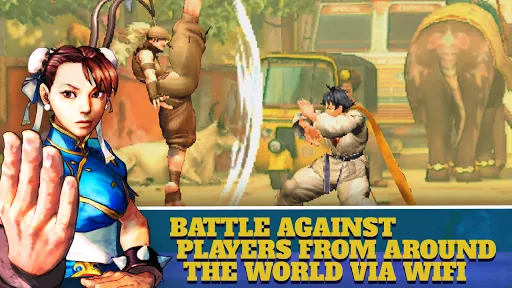 In-game combat scene from Street Fighter 4 Champion Edition.