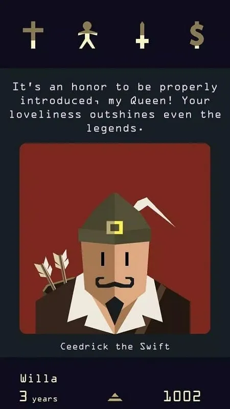 In-game items and resources in Reigns: Her Majesty.