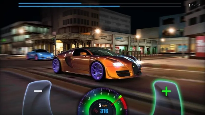 In-game race in GT Speed Club.