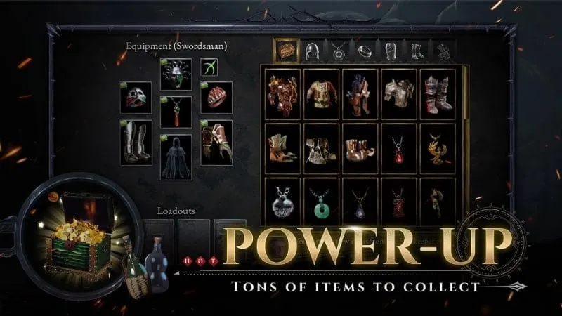 In-game screenshot displaying character stats and skills in Halls of Torment Premium.