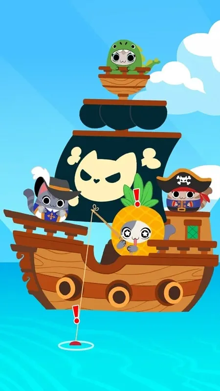 In-game screenshot displaying the resources available in Sailor Cats MOD APK.