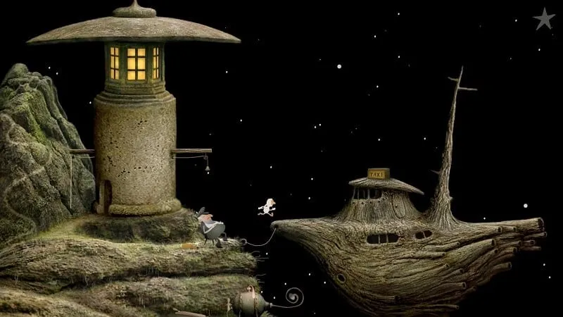 In-game screenshot of a puzzle in Samorost 2.