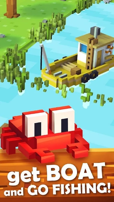 In-game screenshot of Blocky Farm illustrating a potential error message during gameplay.