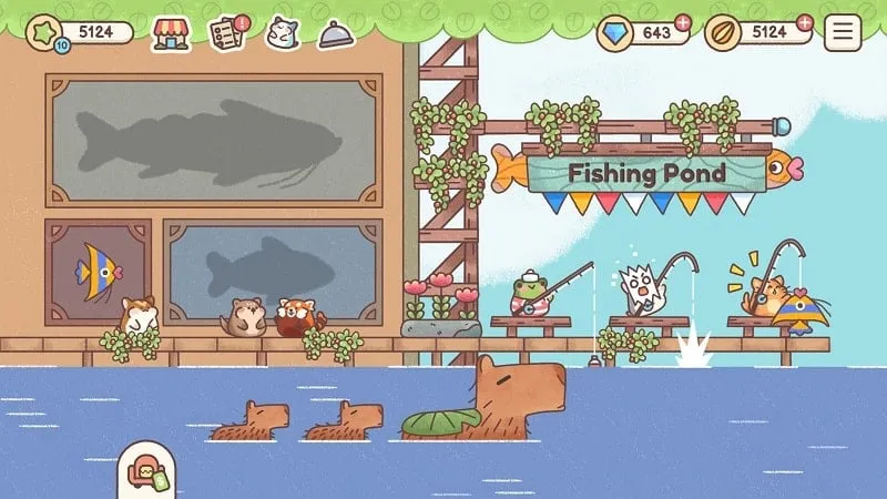 In-game screenshot of Hamster Inn featuring interactive elements and gameplay.