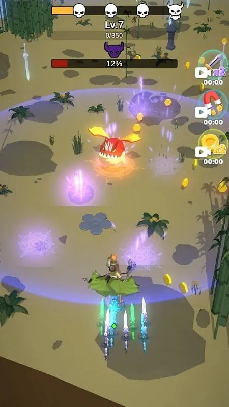 In-game screenshot of Sword Hero Adventure Time showcasing character customization.