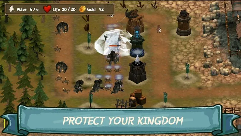 In-game screenshot showcasing diverse environments and enemy types.