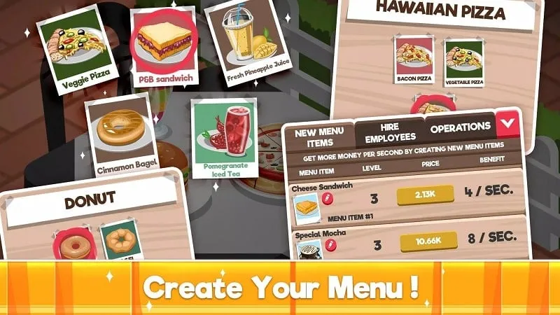 In-game screenshot showcasing the shop interface with various purchasable upgrades and items.