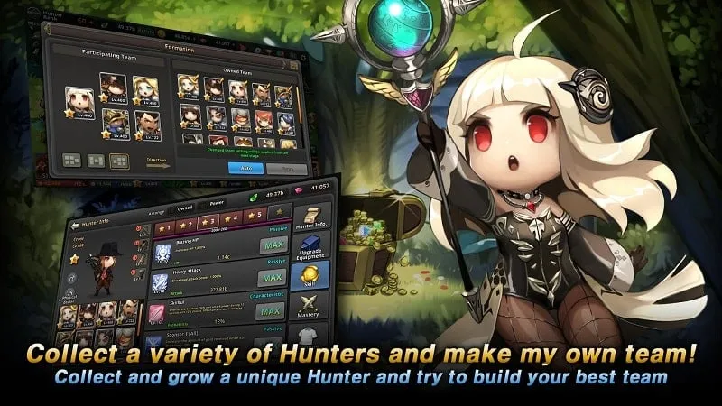 In-game shop interface in Dungeon Breaker Heroes showcasing available items and upgrades.